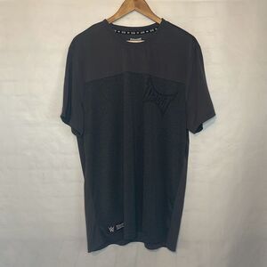 Tapout‎ Mens Short Sleeve Gray Black Polyester Shirt size XL